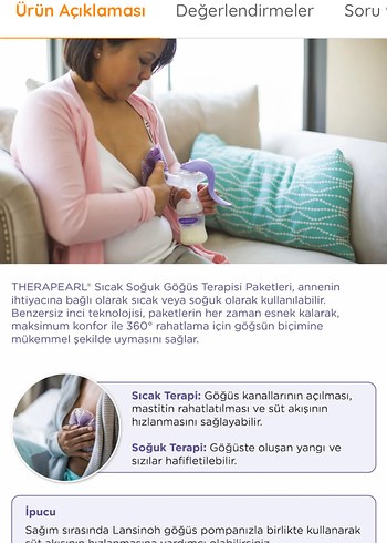 Lansinoh Sıcak & Soğuk Göğüs Terapisi Paketi - Görsel 4