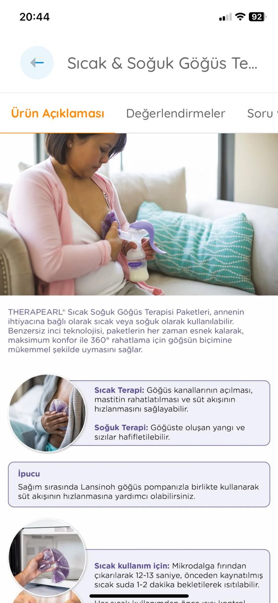 Lansinoh Sıcak & Soğuk Göğüs Terapisi Paketi - Görsel 4