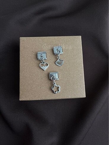 Accessorize İtalyan Nomination bileklik+Taşlı Charm