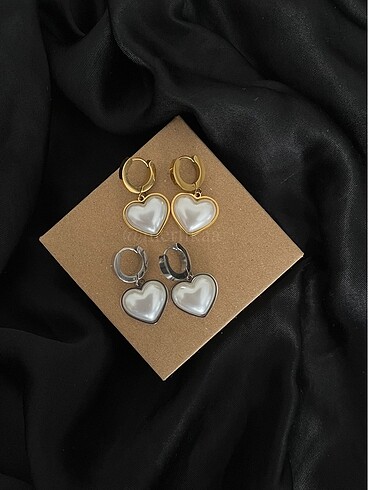 Accessorize İnci Kalpli Küpe