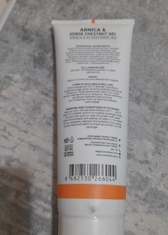 Homm bitkisel arnica at kestanesi kremi - Görsel 3