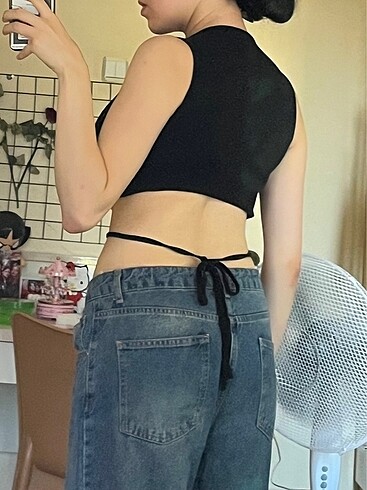 Diğer siyah ipli crop