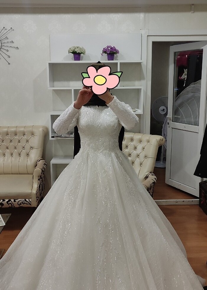 Gelinlik tesettür  - Görsel 3