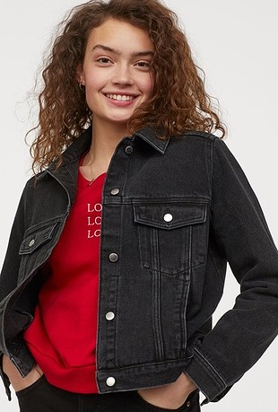 sıfır etiketli orijinal h&m kot ceket