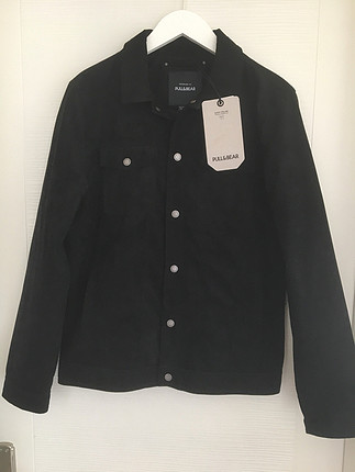 Pull and Bear Sıfır etiketli orijinal Pull and Bear erkek süet ceket