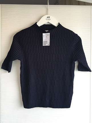 Sıfır etiketli orijinal h&m modern Classic triko tişört 