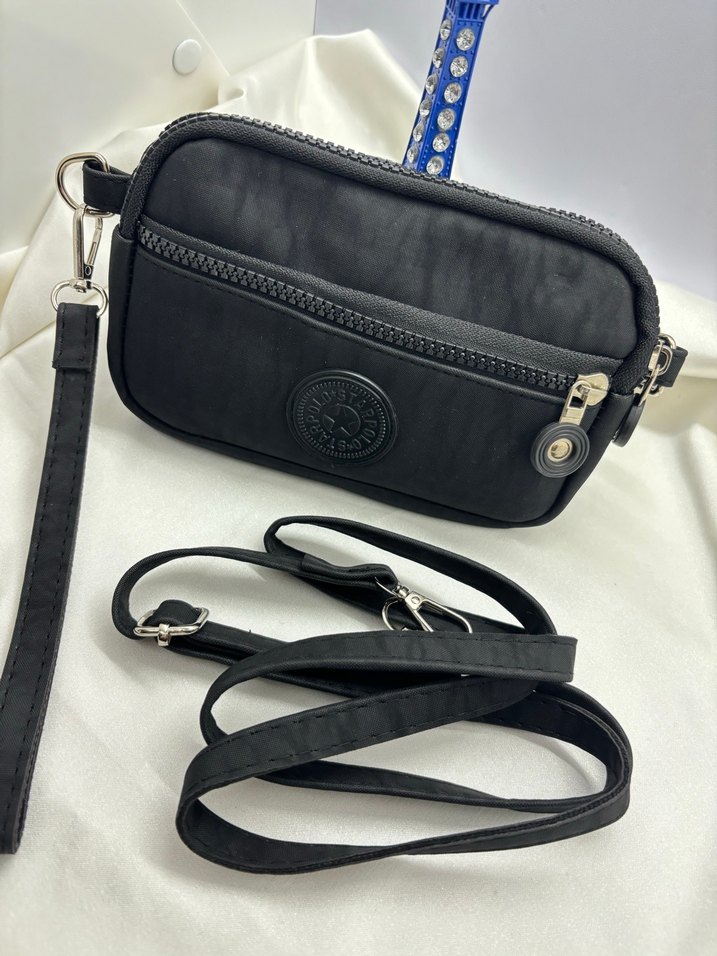 Siyah Minimalist Kadın El ve Kol Çantası - Görsel 2