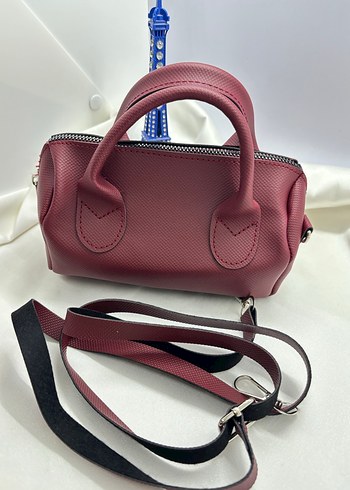 Bordo Deri Kadın Çanta - Görsel 2