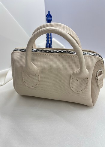 Bej Deri Minimalist Kadın Çanta - Görsel 2