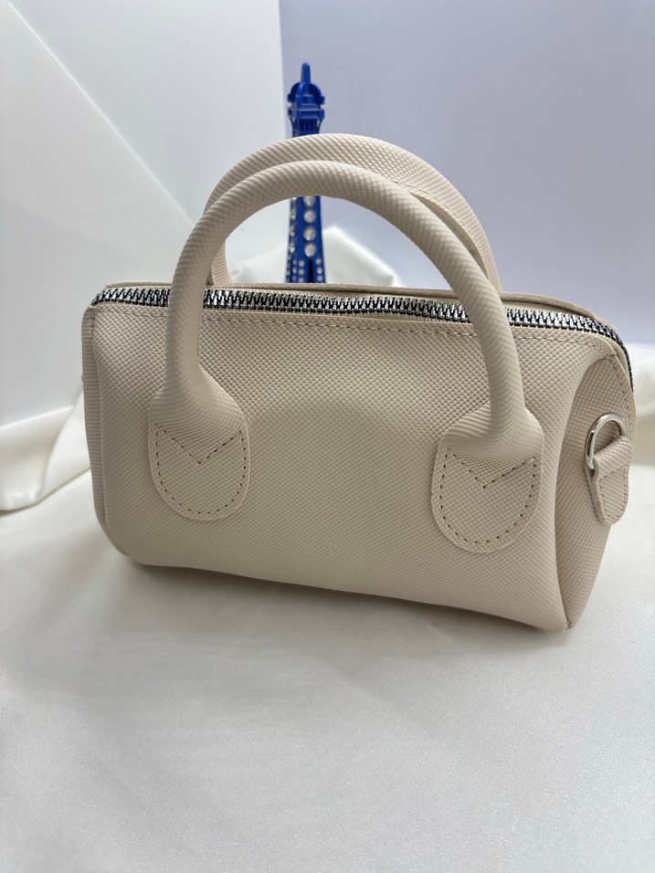 Bej Deri Minimalist Kadın Çanta - Görsel 2