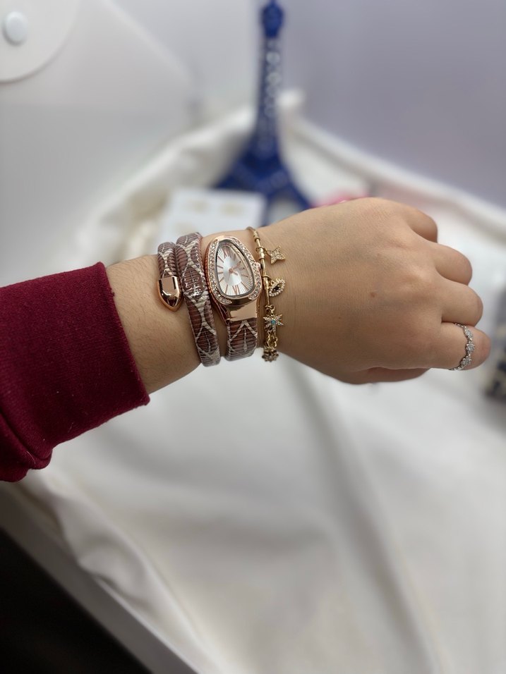 Yılan Vintage Bayan Saat - Görsel 2