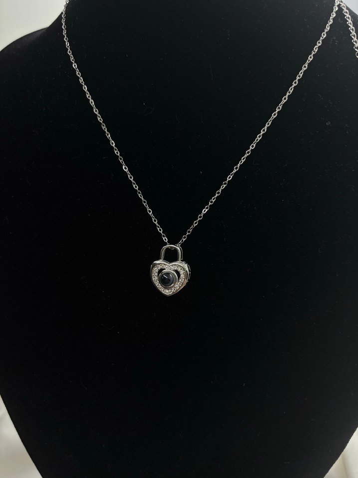 100 Dilde Seni Seviyorum Kalp Kolye - Görsel 3