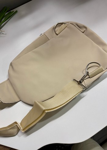 Bej Fermuarlı Kadın Çapraz Çanta - Görsel 4
