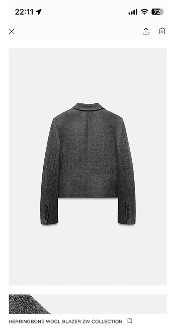Zara Zara yün blazer