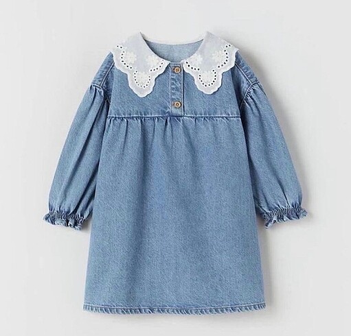 Denim elbise