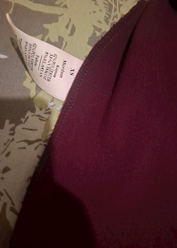 Adil Işık marka xs beden Bordo Drapeli Kadın Kalem Etek - Görsel 4