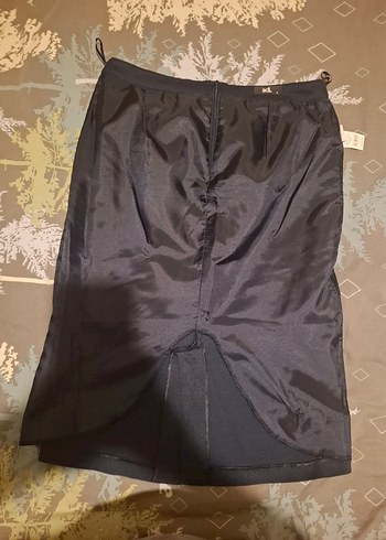 Adill Işık L beden, Lacivert Diz Altı Kalem Etek - Görsel 3