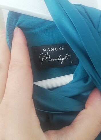 40 Beden mavi Renk Manuka petrol mavisi abiye