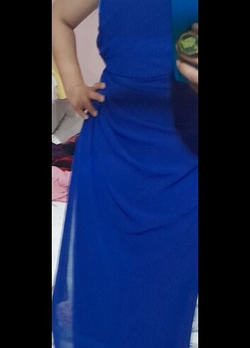xl Beden mavi Renk Abiye gece elbisesi
