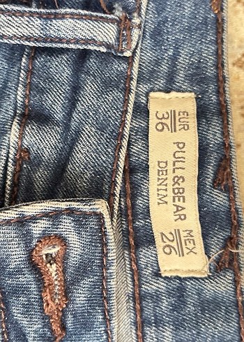 Kadın Mavi Mini Denim Şort - Görsel 2
