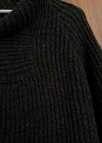 Gri Kadın Balıkçı Yaka Triko Kazak - Görsel 2