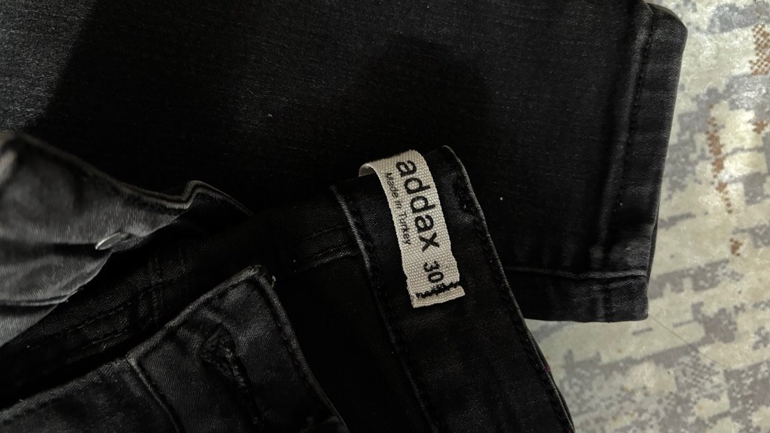 Siyah Kadın Dar Kesim Kot Pantolon - Görsel 2