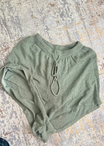 Bohem Kısa Kollu Örgü Pijama Takımı - Görsel 2