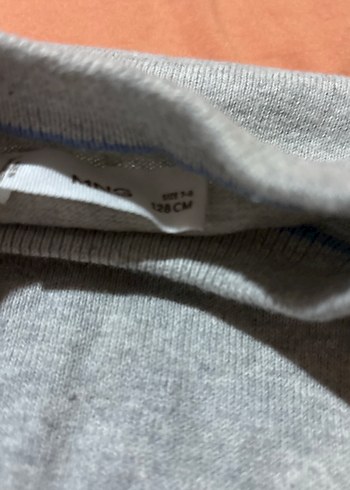 Gri Uzun Kollu Düğmeli Kadın Keten Kazak - Görsel 2