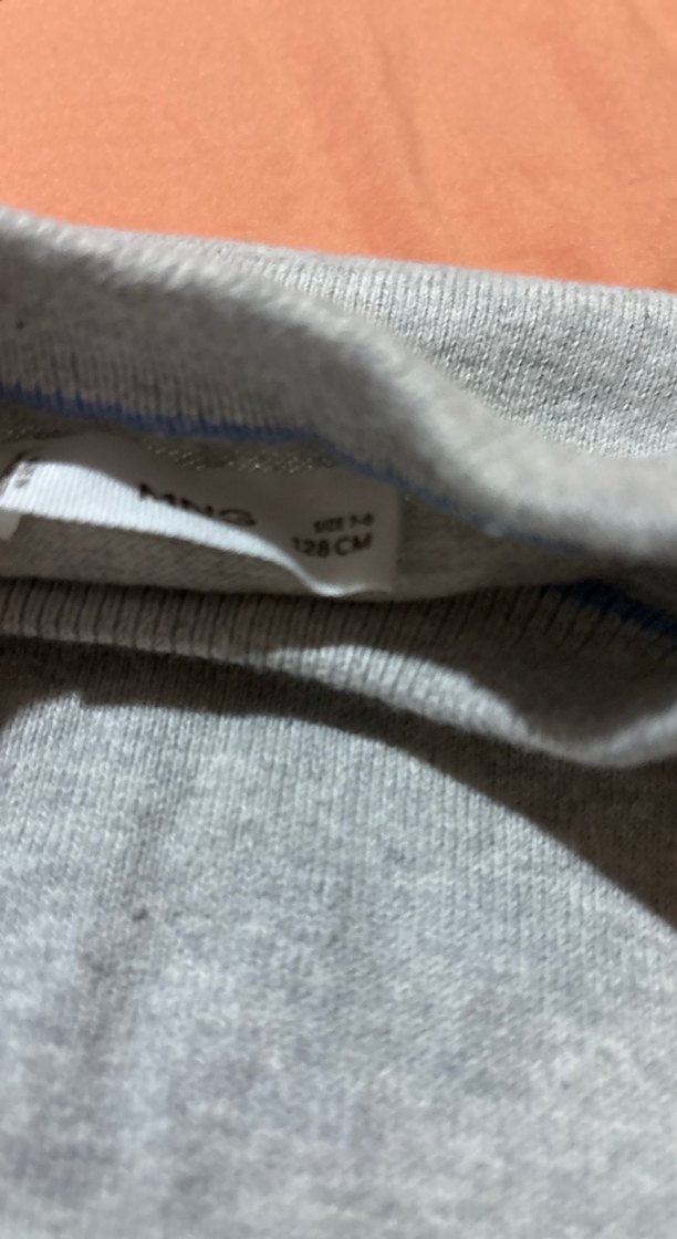 Gri Uzun Kollu Düğmeli Kadın Keten Kazak - Görsel 2