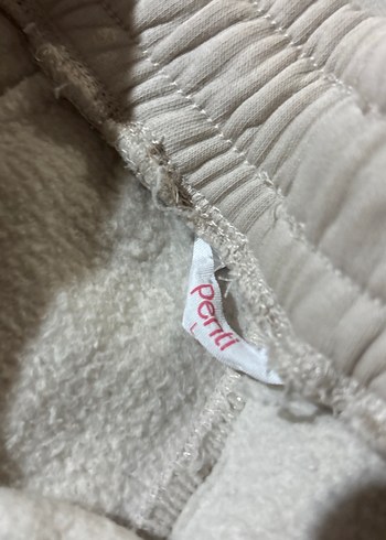 Bej Kapüşonlu Kadın Keten Sweatshirt - Görsel 4