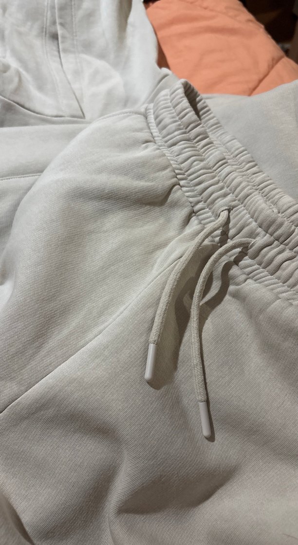 Bej Kapüşonlu Kadın Keten Sweatshirt - Görsel 3