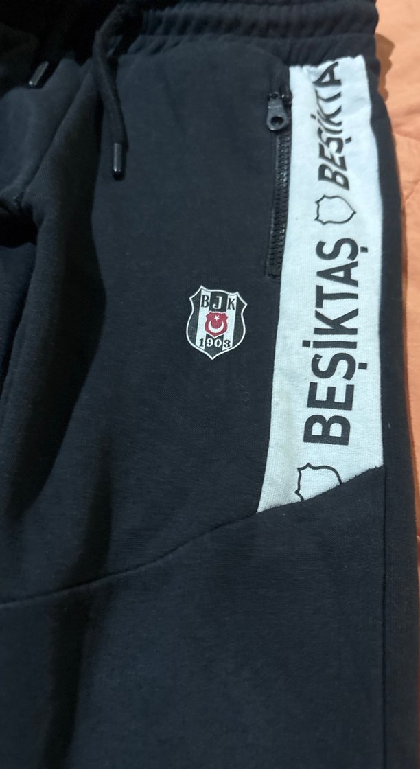Beşiktaş Baskılı Siyah Erkek Çocuk Eşofman - Görsel 2