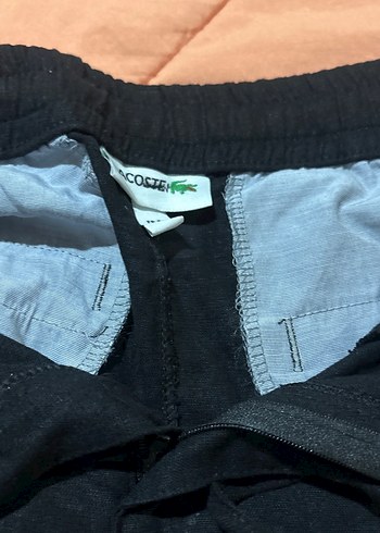 Düğmeli Siyah Keten Kadın Pantolon - Görsel 2