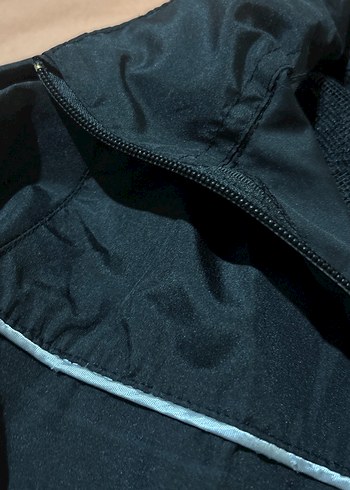 Erkek Siyah Fermuarlı Streetwear Yağmurluk - Görsel 2