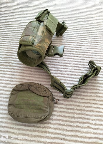 kamuflaj avcı suluk çantası ve cüzdanı - Görsel 2