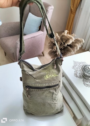 KANVAS ALMAN MALI ASKILI CANTA - Görsel 8