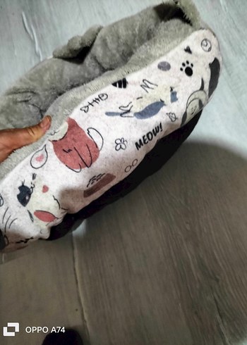 Gri Yumuşak Kedi Yatağı - Görsel 2