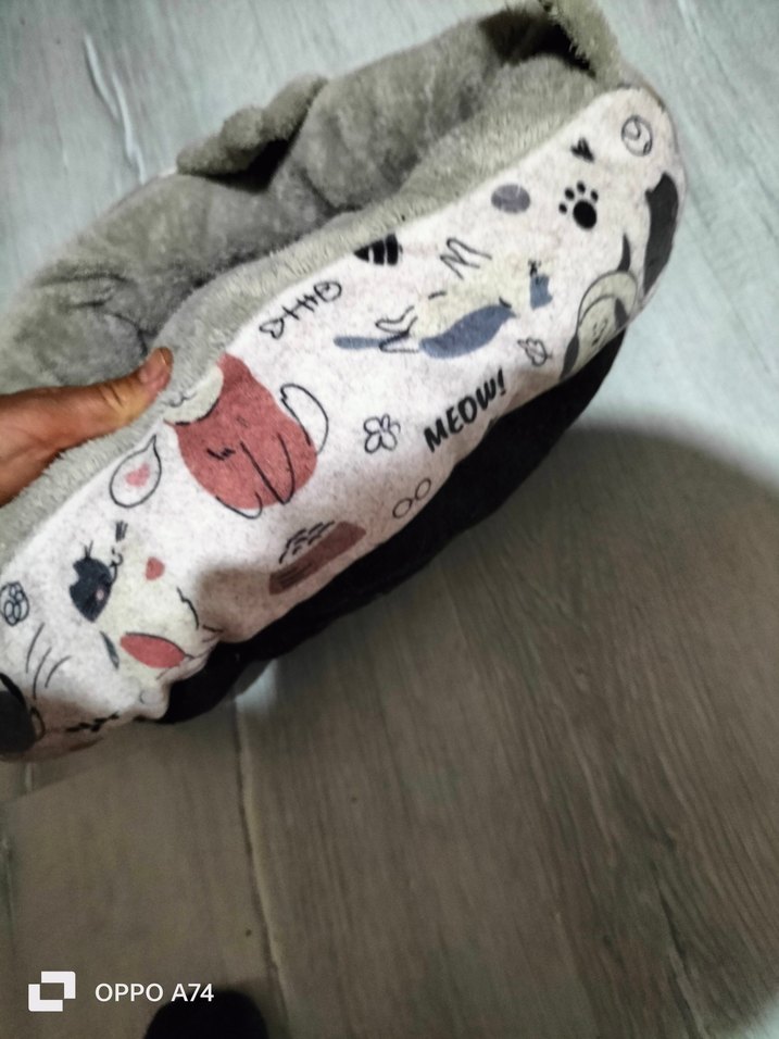 Gri Yumuşak Kedi Yatağı - Görsel 2