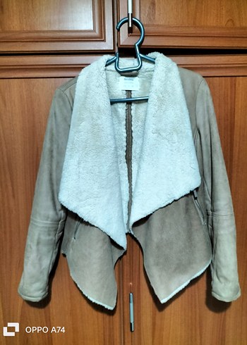 Süet  Kürklü Notched Yaka - Görsel 8