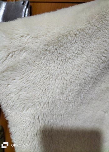 Süet  Kürklü Notched Yaka - Görsel 5