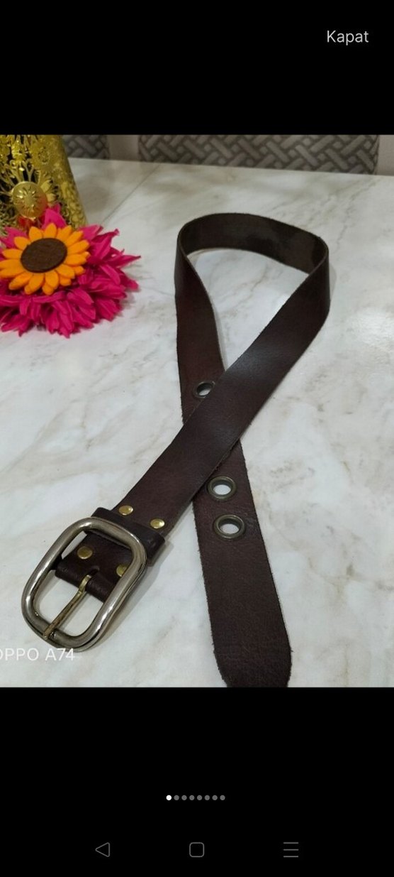 Fausto İtalya malı Hakiki Putin yılanı Derisi Tokalı Kemer - Görsel 5