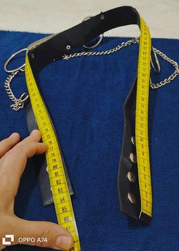 Zincir Detaylı metal halkalı Gotik  Kemer - Görsel 4