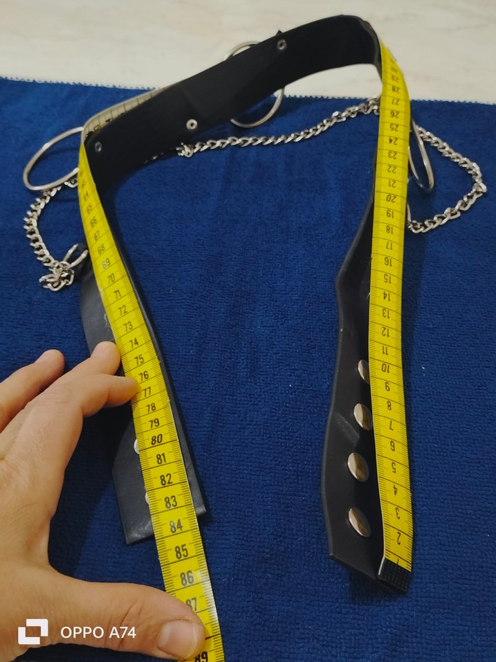 Zincir Detaylı metal halkalı Gotik  Kemer - Görsel 4