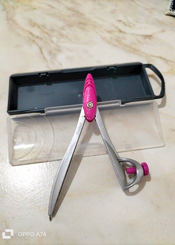 Pembe Renkli Marel Çizim Pergeli - Görsel 12