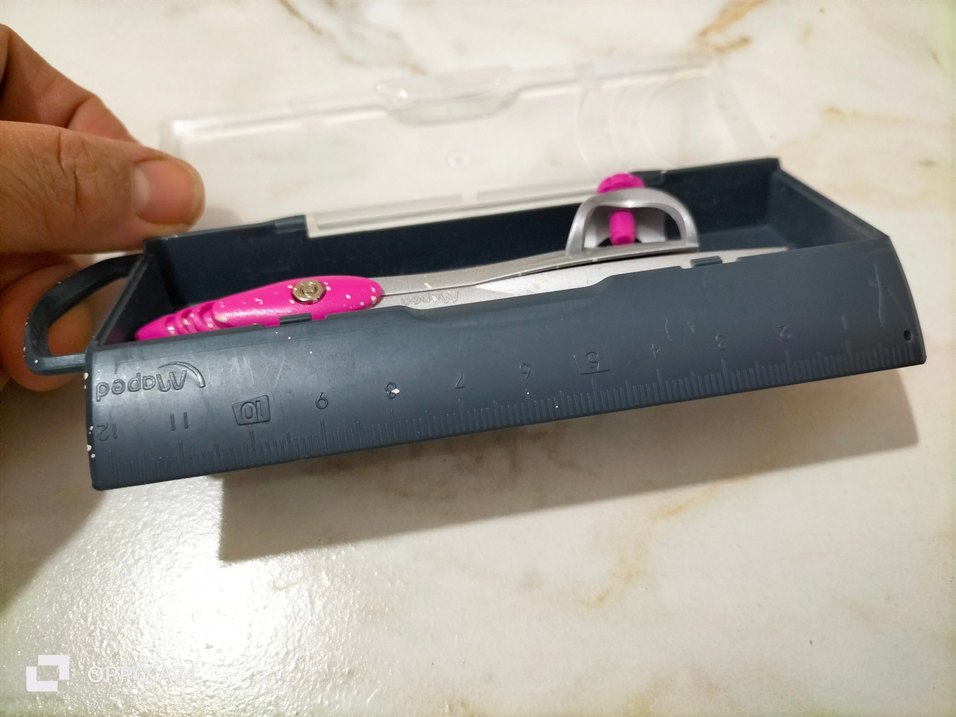 Pembe Renkli Marel Çizim Pergeli - Görsel 4