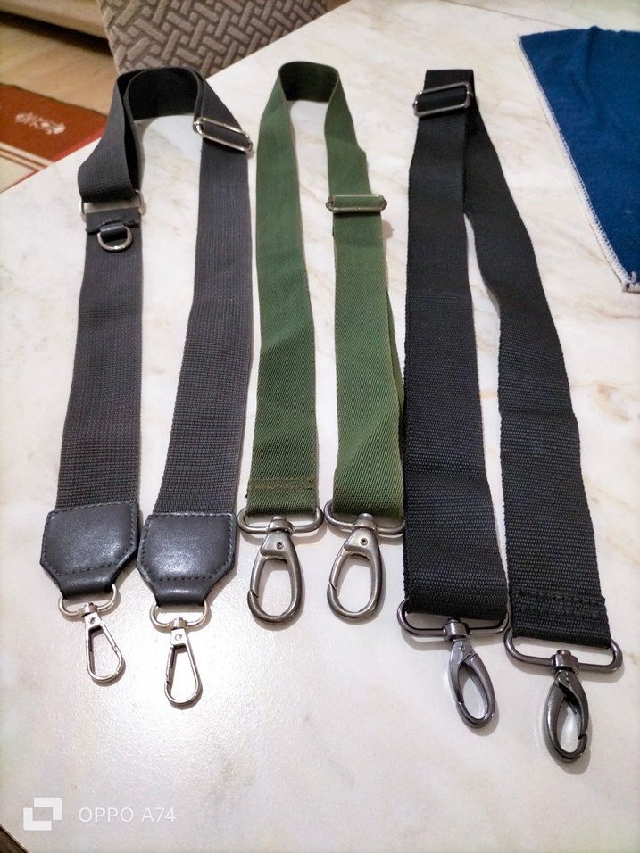 Gri  yeşil siyah valiz çanta Askılari - Görsel 2