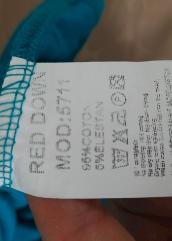 Turkuaz Kısa Kollu Erkek Tişört - Görsel 2