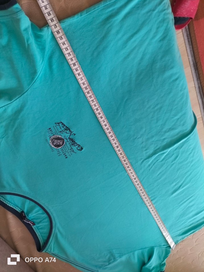 Turkuaz Kısa Kollu Erkek  Tişört - Görsel 3