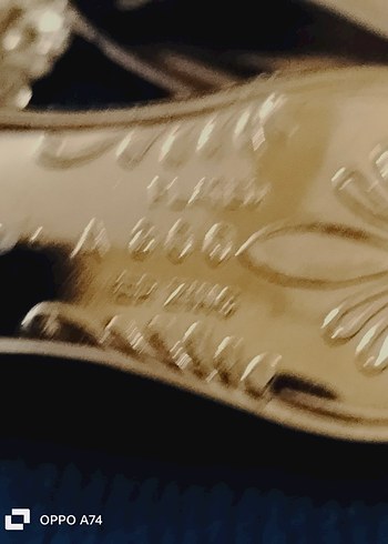 İtalya LBL vitange gümüş kaplama Çatal kaşık  - Görsel 9