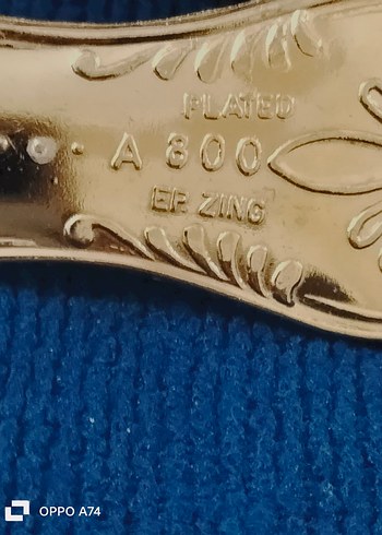 İtalya LBL vitange gümüş kaplama Çatal kaşık  - Görsel 11